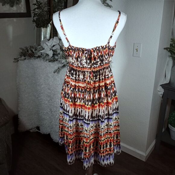 SPAGHETTI STRAP MULTICOLOR DRESS SZ.S/M EUC - Picture 6 of 7